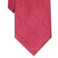 Perry Ellis Men's Burr Classic Geo Grid Tie Wine Size Regular