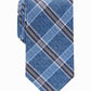 Perry Ellis Men's Dover Plaid Tie Navy Size Regular