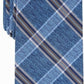 Perry Ellis Men's Dover Plaid Tie Navy Size Regular