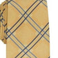 Perry Ellis Men's Denner Classic Plaid Tie Gold Size Regular