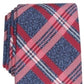 Perry Ellis Men's Duxbury Plaid Tie Red Size Regular