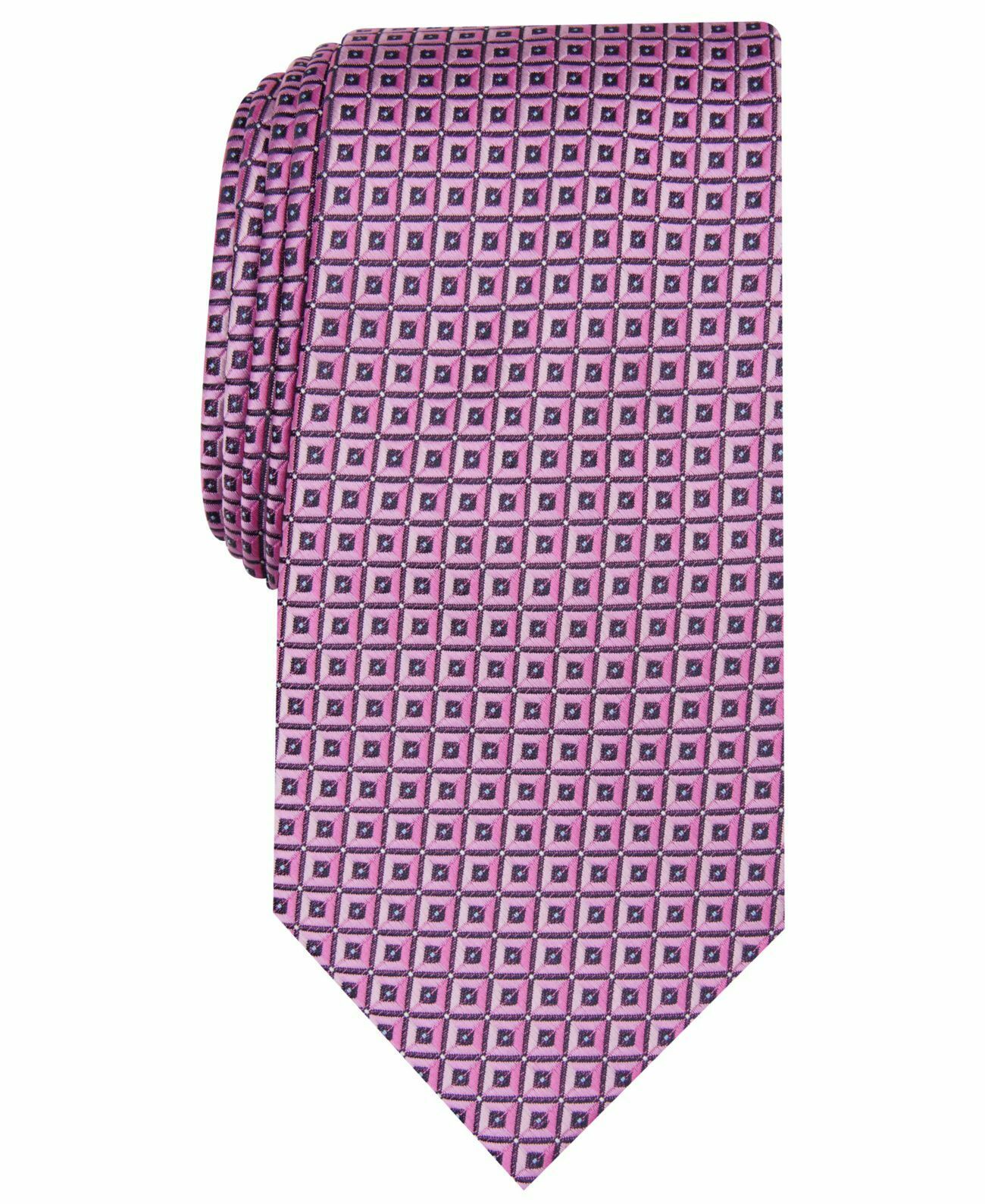Perry Ellis Men's Seymour Neat Tie Pink Size Regular