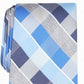 Perry Ellis Men's Oxford Classic Plaid Tie Navy Size Regular
