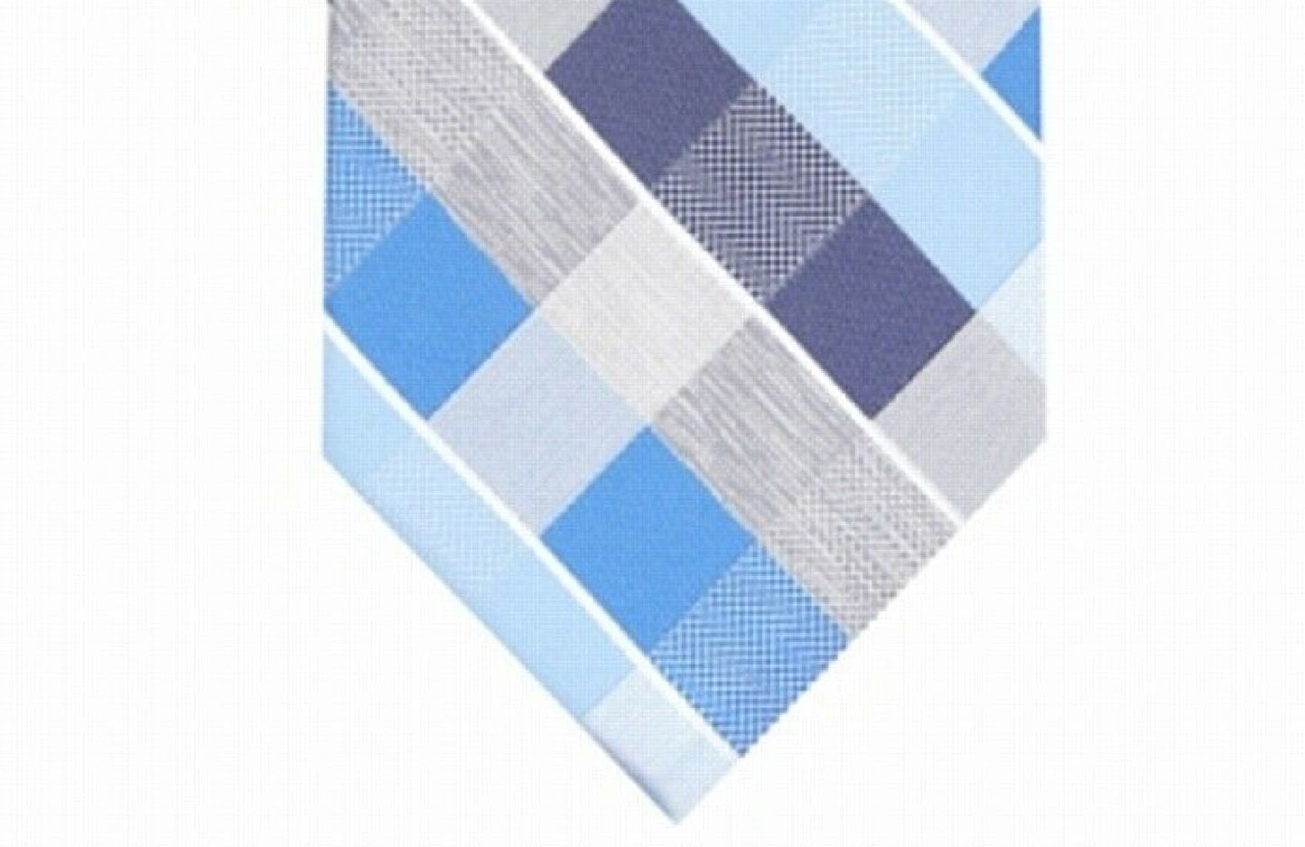 Perry Ellis Men's Oxford Classic Plaid Tie Navy Size Regular