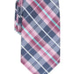 Perry Ellis Men's Dever Classic Plaid Tie Med Purple Size Regular