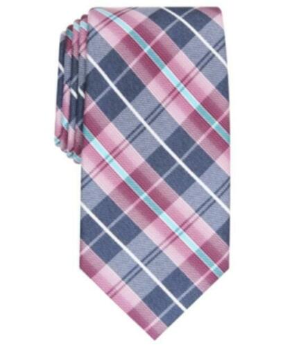 Perry Ellis Men's Dever Classic Plaid Tie Med Purple Size Regular