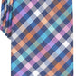 Perry Ellis Men's Maybury Classic Plaid Tie Navy Size Regular