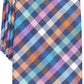 Perry Ellis Men's Maybury Classic Plaid Tie Navy Size Regular