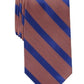 Perry Ellis Men's Brookford Stripe Tie Orange Size Regular