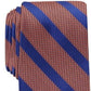 Perry Ellis Men's Brookford Stripe Tie Orange Size Regular