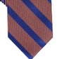 Perry Ellis Men's Brookford Stripe Tie Orange Size Regular