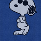 Hybrid Men's Snoopy Chill Out Graphic Short Sleeves T-Shirt Blue Size Small