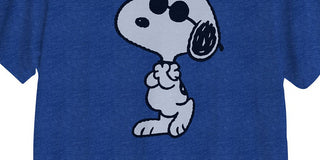 Hybrid Men's Snoopy Chill Out Graphic Short Sleeves T-Shirt Blue Size Small