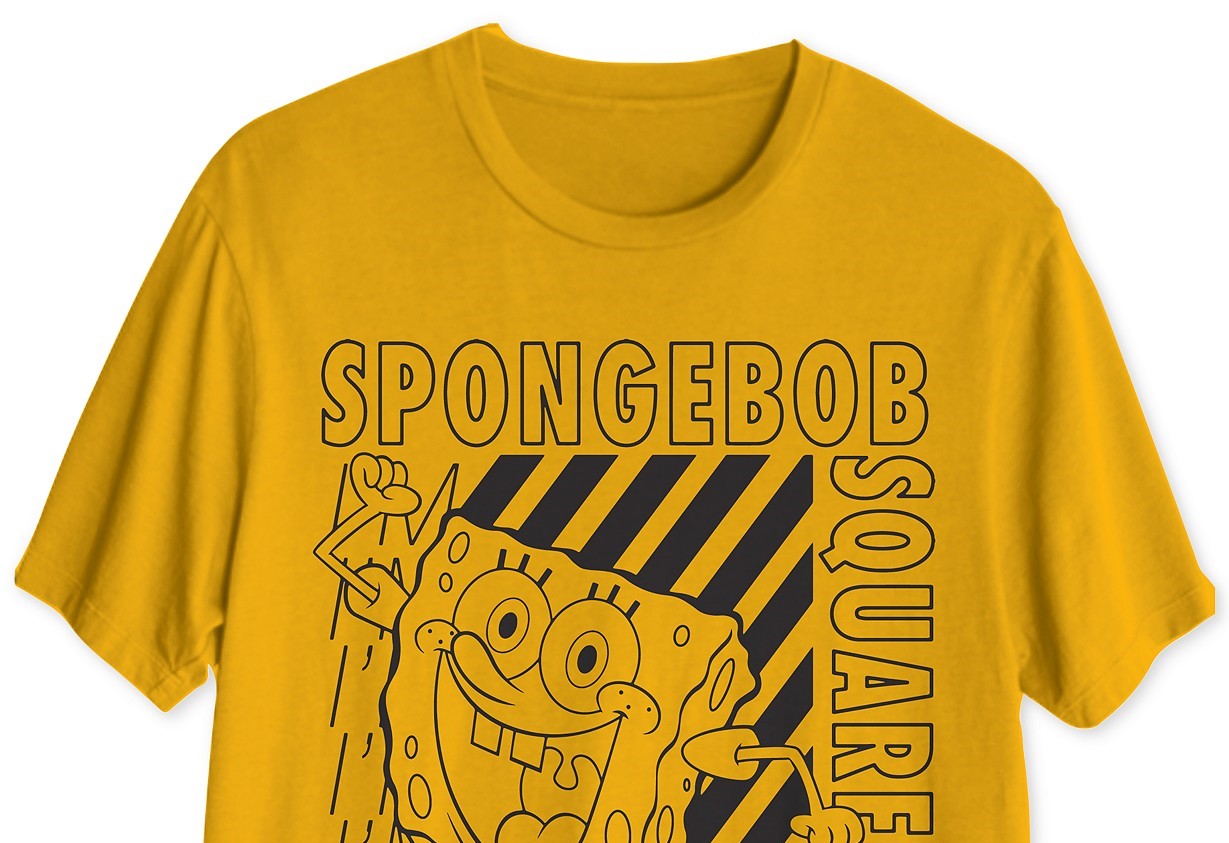 Spongebob I'm Ready Men's Graphic T-Shirt Gold Size Medium