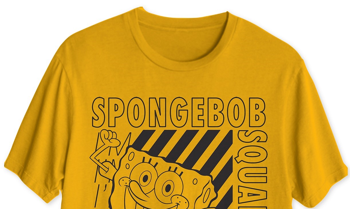 Hybrid Men's Spongebob I'm Ready Graphic T-Shirt Yellow Size XX Large
