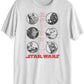 Hybrid Men's Star Wars Kanji Graphic T-Shirt White Size XX Large