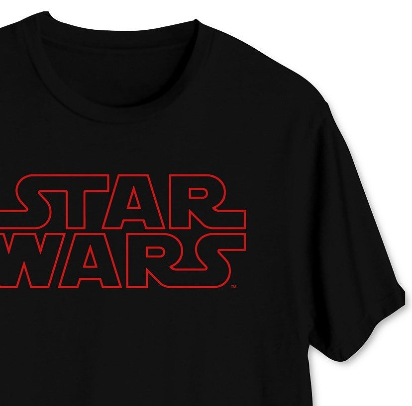 Hybrid Men's Star Wars Red Logo T-Shirt Black Size Large