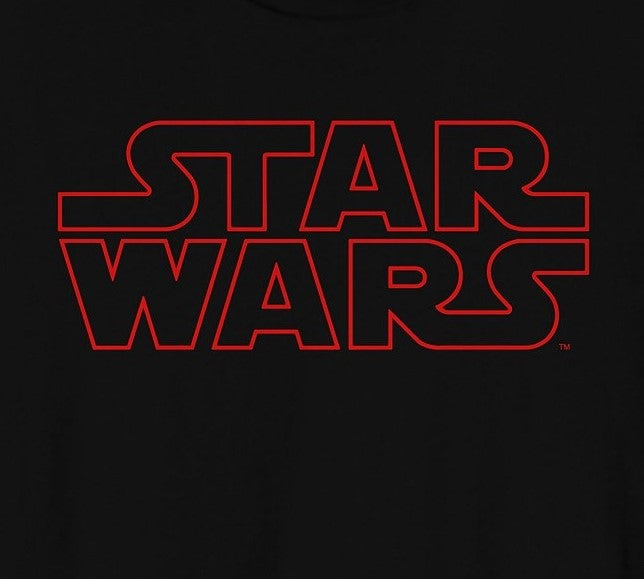 Hybrid Men's Star Wars Red Logo T-Shirt Black Size Large