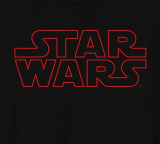 Hybrid Men's Star Wars Red Logo T-Shirt Black Size Large