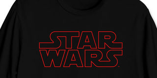 Hybrid Men's Star Wars Red Logo T-Shirt Black Size Medium