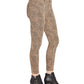 William Rast Women's Perfect Animal-Print Skinny Jeans Dark Brown Size 26