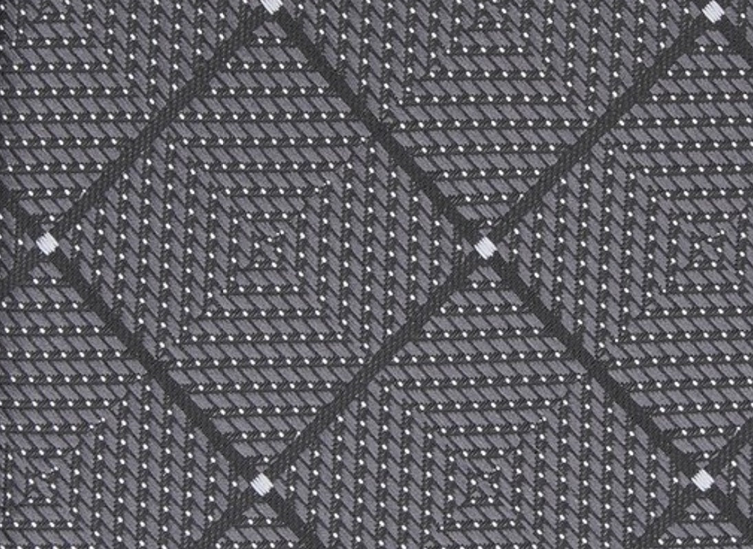 Perry Ellis Men's Burr Classic Geo Grid Tie Gray One Size