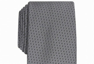 Perry Ellis Men's Starlite Neat Tie Gray One Size