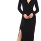 Xscape Women's V-Neck Gown Black Size 6