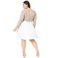 City Studios Women's Trendy Plus Size 2-Pc. Lace Fit & Flare Dress Brown Size 20