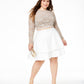 City Studios Women's Trendy Plus Size 2-Pc. Lace Fit & Flare Dress Brown Size 20