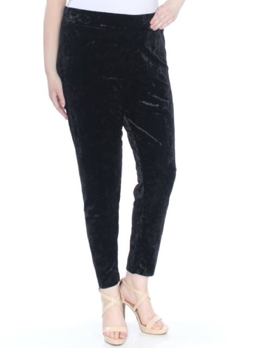 Thalia Sodi Women's Velvet Stretch Leggings Black Size X-Large