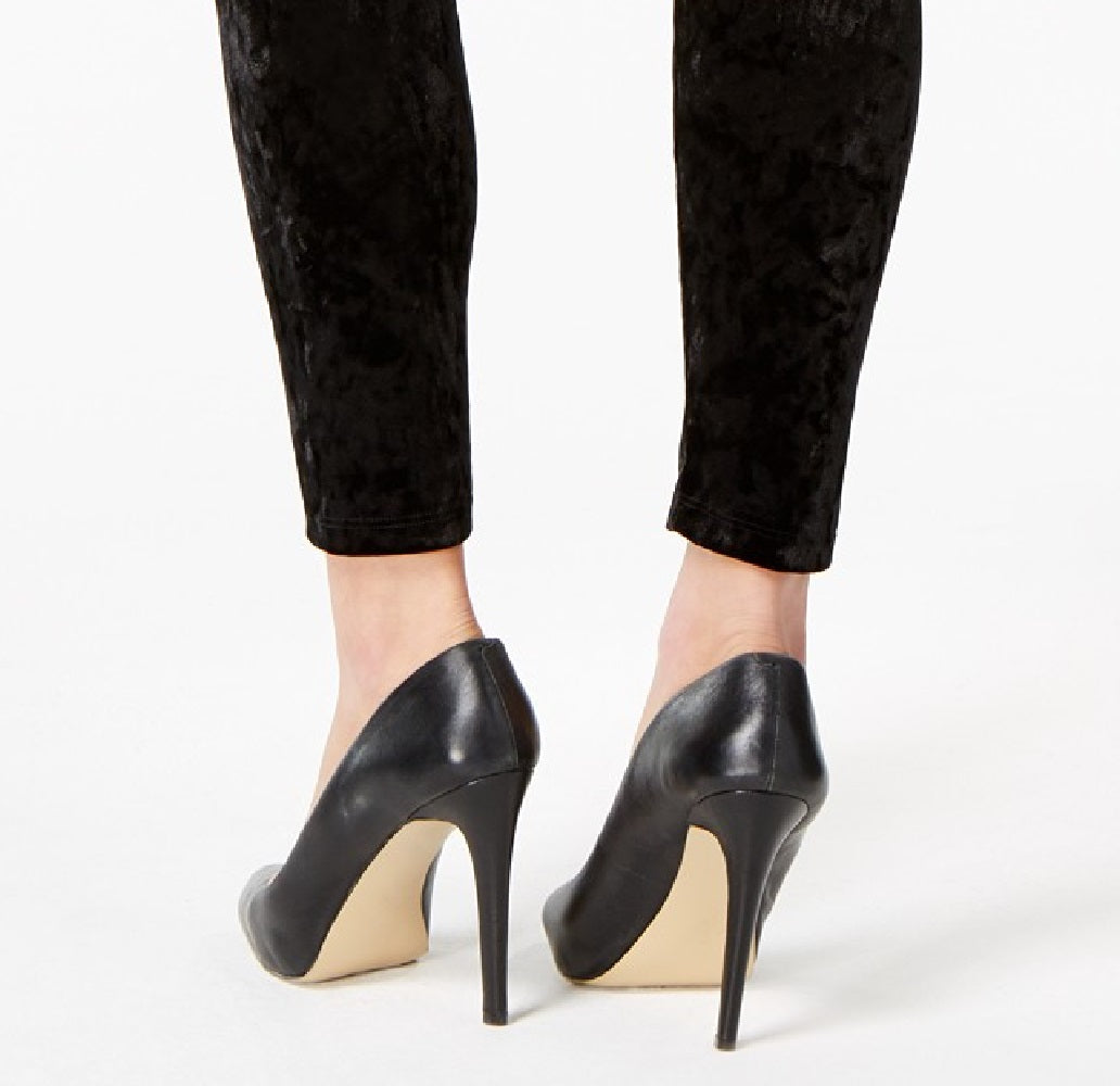 Thalia Sodi Women's Velvet Stretch Leggings Black Size X-Large