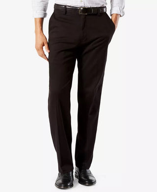 Dockers Men's Easy Classic Fit Khaki Stretch Pants Black Size 34X34