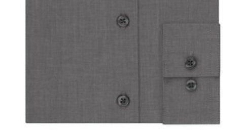 Kenneth Cole Men's Slim-Fit Solid Dress Shirt Gray Size 18-34-35