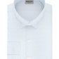 Kenneth Cole Reaction Men's Techni Cole Slim Fit Three Way Stretch Non Iron Print Dress Shirt Blue Size 16X32X33