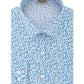 Kenneth Cole Reaction Men's All Day Flex Slim-Fit Performance Stretch Printed Dress Shirt Blue Size 16-34-35