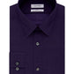 Calvin Klein Men's Slim Fit Non Iron Performance Herringbone Point Collar Dress Shirt Purple Size 17-34-35