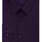 Calvin Klein Men's Steel Slim Fit Non Iron Performance Herringbone Point Collar Dress Shirt Purple Size 36-37
