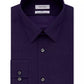Calvin Klein Men's Slim Fit Non Iron Performance Herringbone Point Collar Dress Shirt Purple Size 32X33