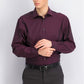Calvin Klein Men's Steel Classic-Fit Non-Iron Performance Herringbone Spread Collar Dress Shirt Red Size 32-33