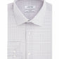 Calvin Klein Men's Steel Classic/Regular Fit Non-Iron Performance Stretch Check Dress Shirt Red Size 17 1/2 34-35
