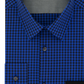 Calvin Klein Men's Extra Stretch Temperature Regulating Check Blue Size 15x32-33