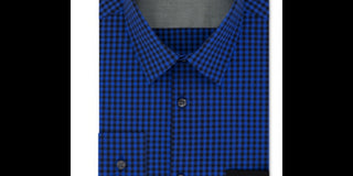 Calvin Klein Men's Extra Stretch Temperature Regulating Check Blue Size 15x32-33