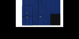 Calvin Klein Men's Extra Stretch Temperature Regulating Check Blue Size 15x32-33