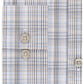 Calvin Klein Men's Slim-Fit Stretch Performance Plaid Dress Shirt Beige Size 15x34-35