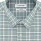 Calvin Klein Men's Steel Classic Fit Non-Iron Performance Stretch Green Check Dress Shirt Green Size 15.5x32-33