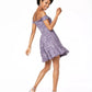 City Studios Juniors' Off-The-Shoulder Lace Fit & Flare Dress Purple Size 1