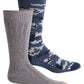 Gold Toe Men's 2-Pk. Camo Socks Blue Size Regular
