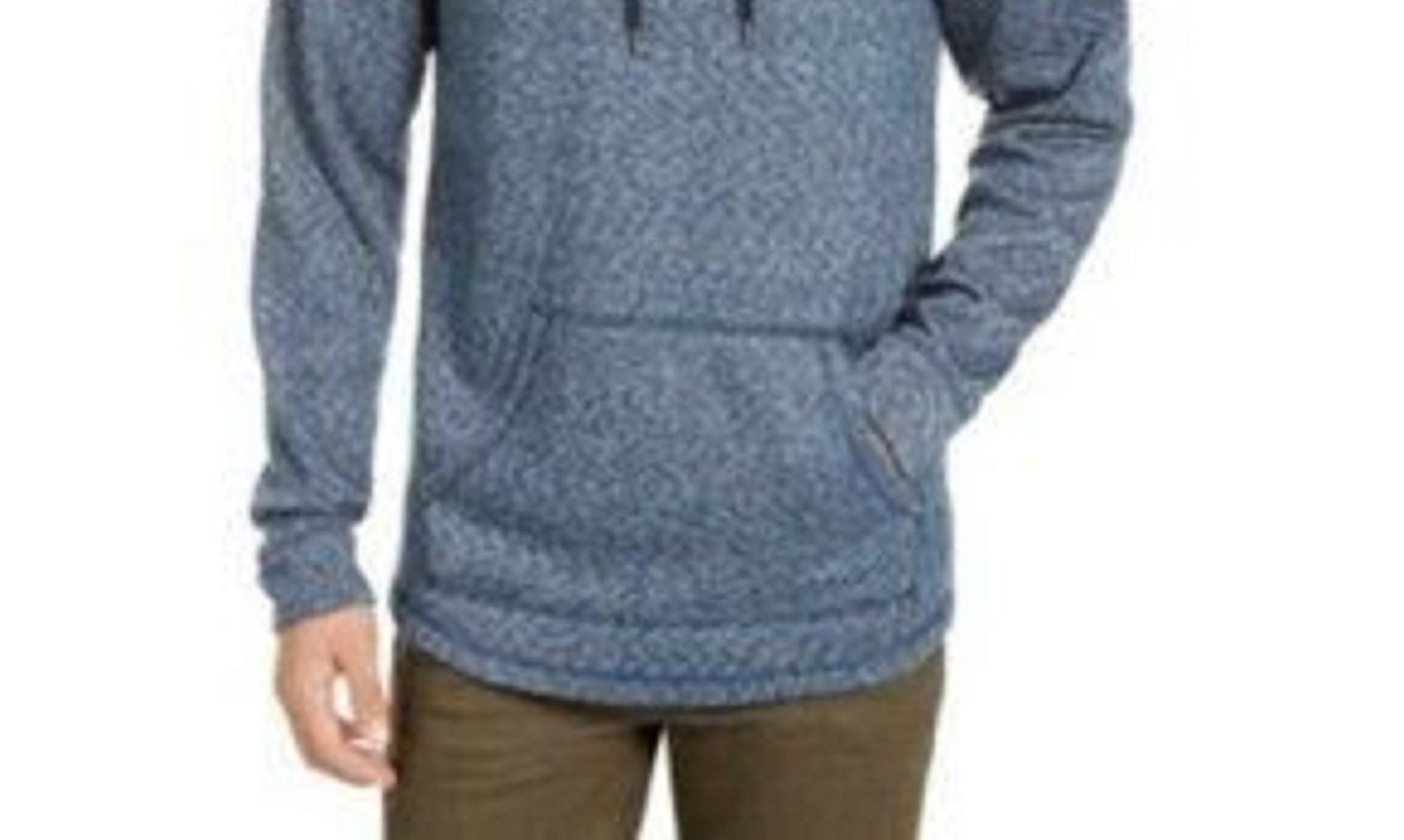 Levi's Men's Cash Textured Fleece Hoodie Blue Size Extra Large