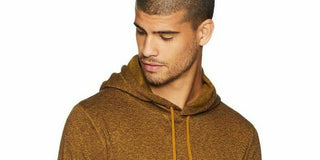 Levi's Men's Cash Textured Fleece Hoodie Gold Size Medium